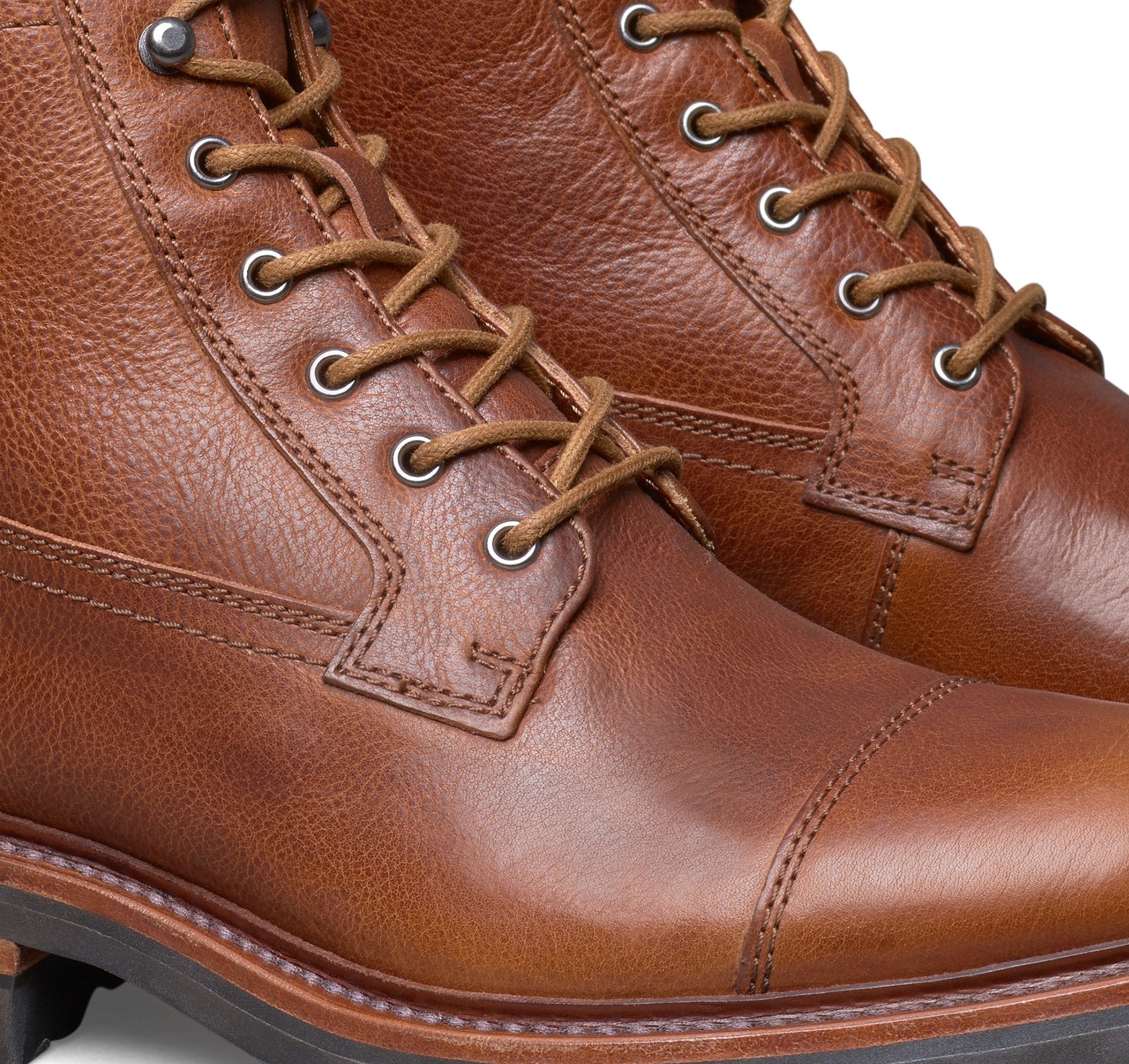 Dudley Lug Cap Toe Shearling Boot