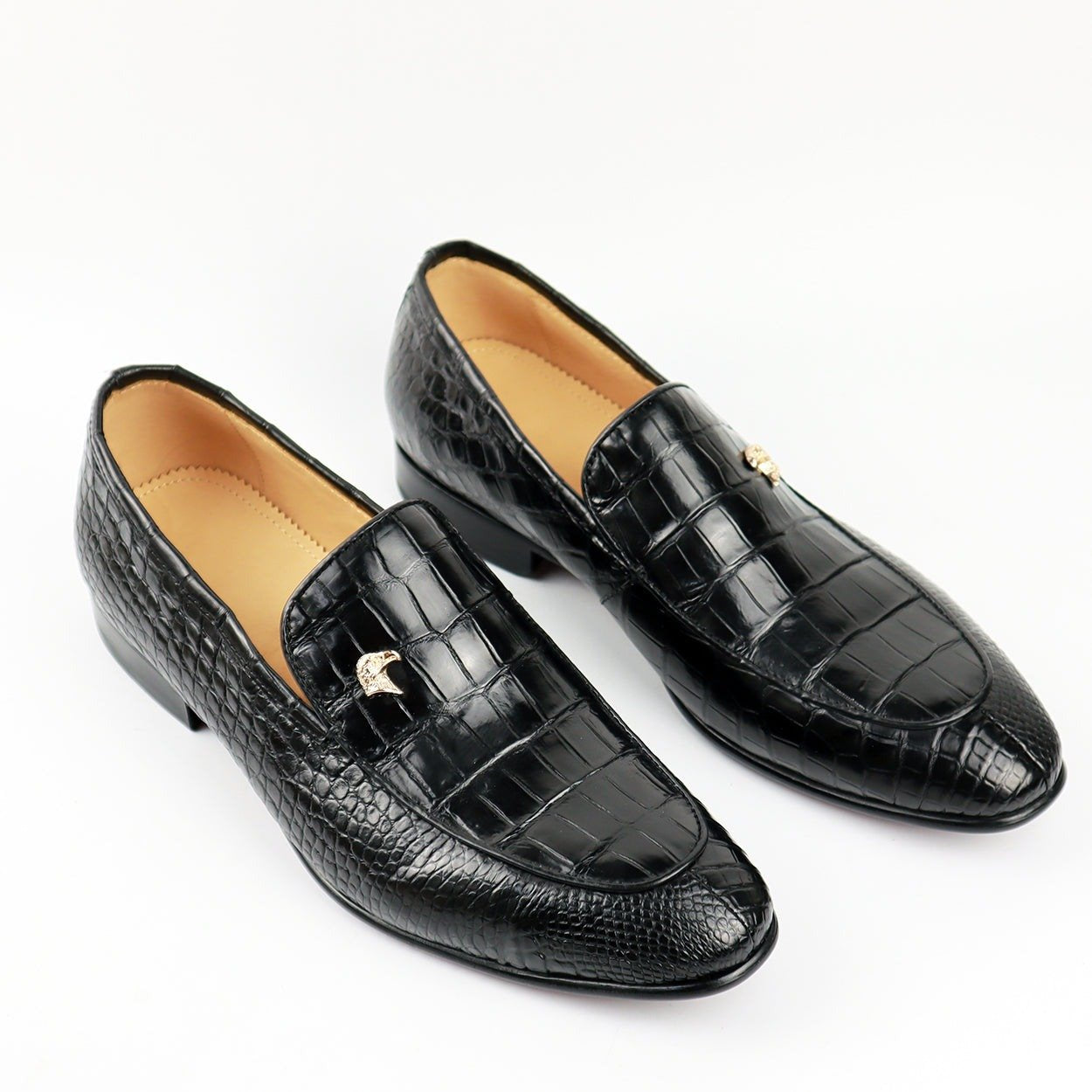 Men's Shoes Genuine Crocodile Alligator Skin Leather Handmade