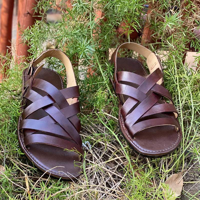 The Slingback Leather Sandal
