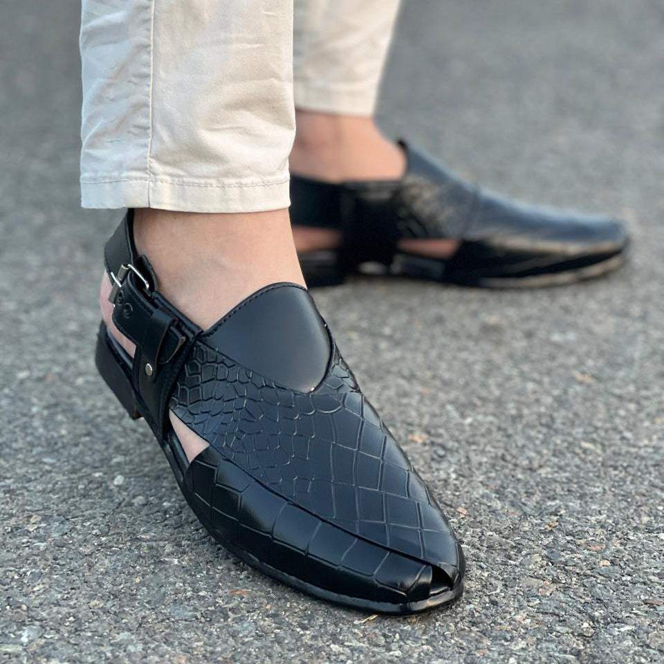 Hand Stitched Textured Maroon/Black Kheri