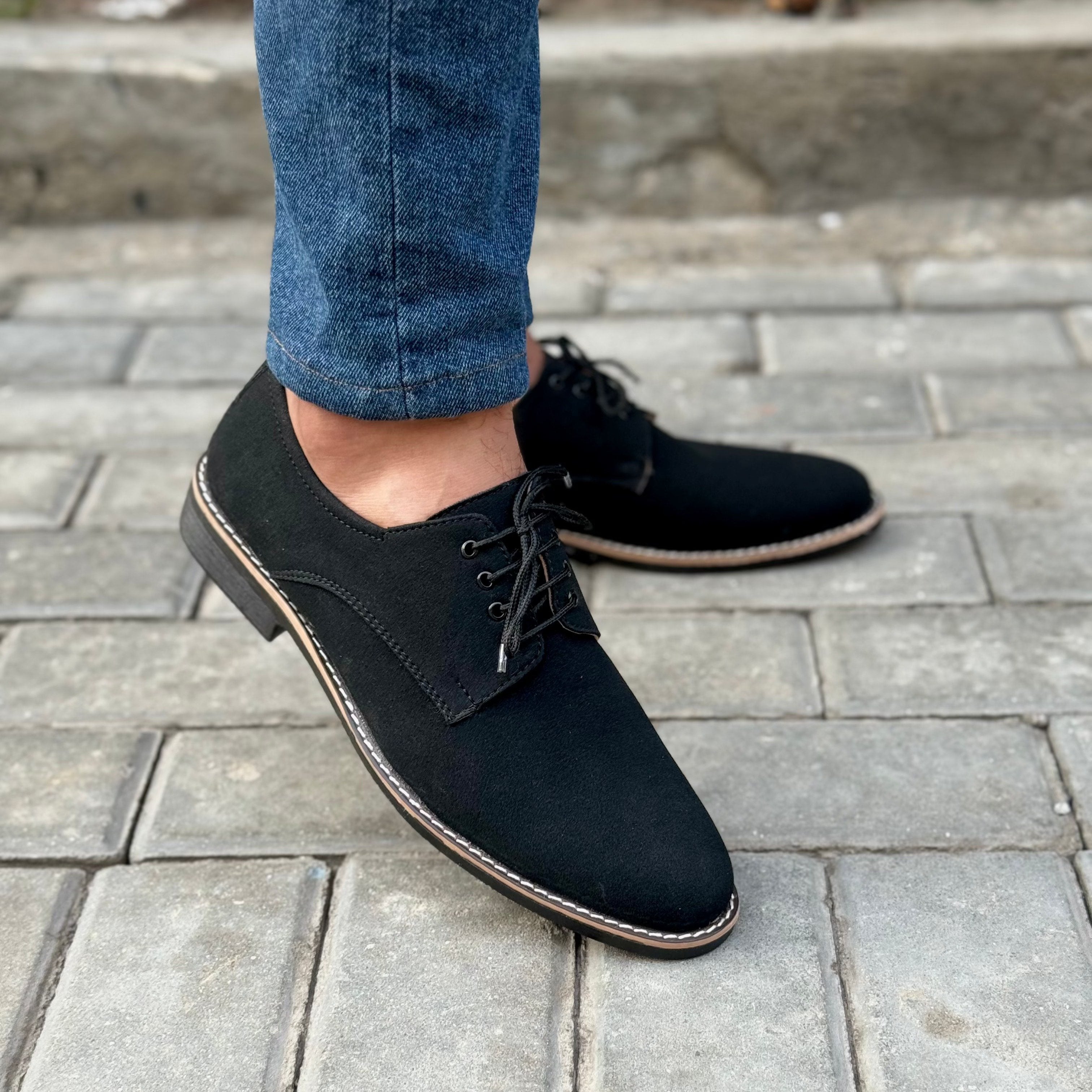 Handmade Sueded Lace Shoes