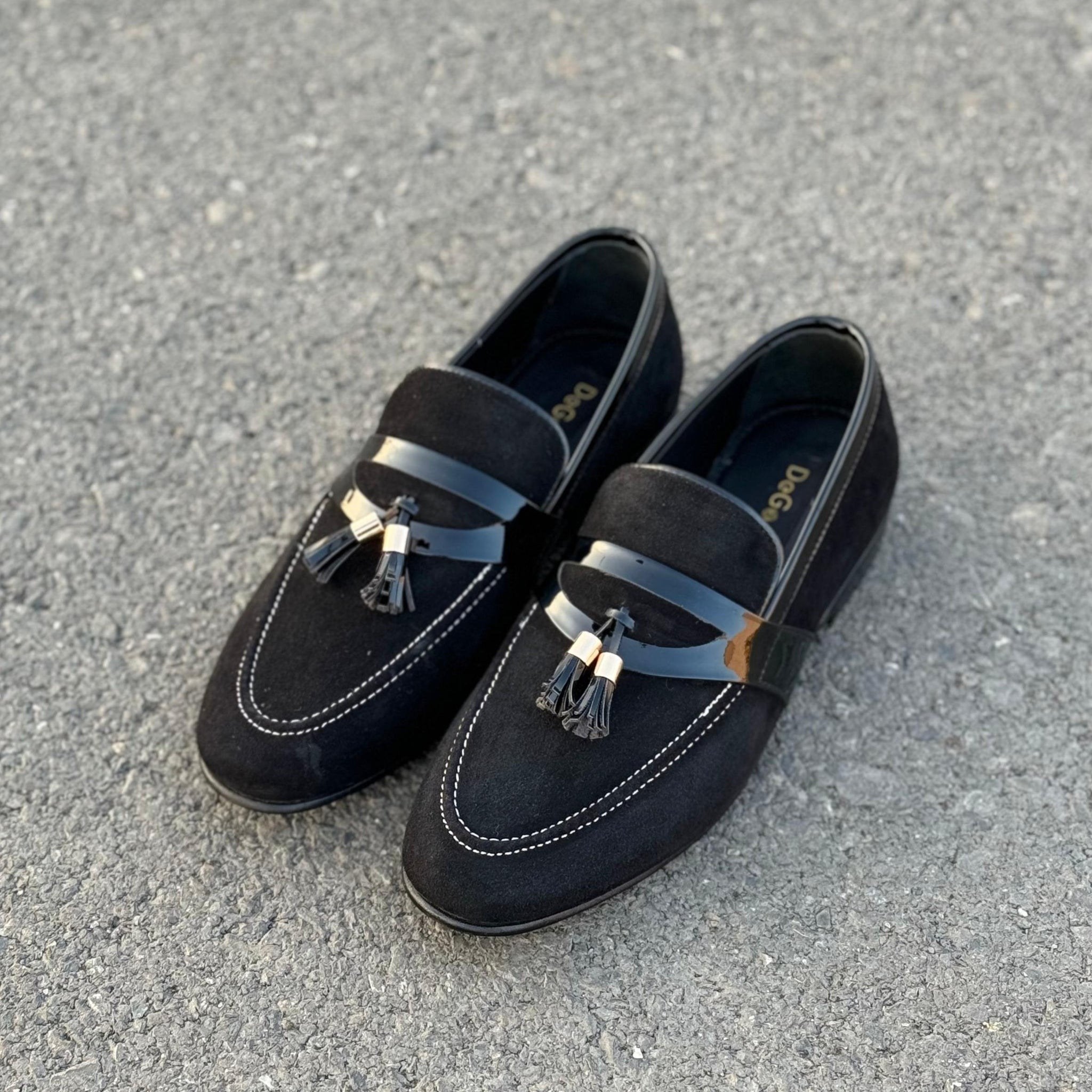 The Brocks Tussel Loafer- 2454 Black