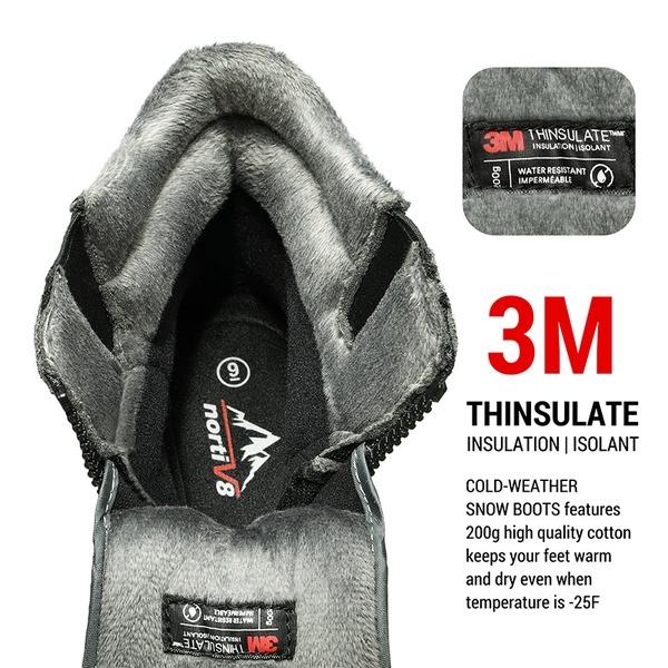 Men's Insulated Waterproof Snow Boots