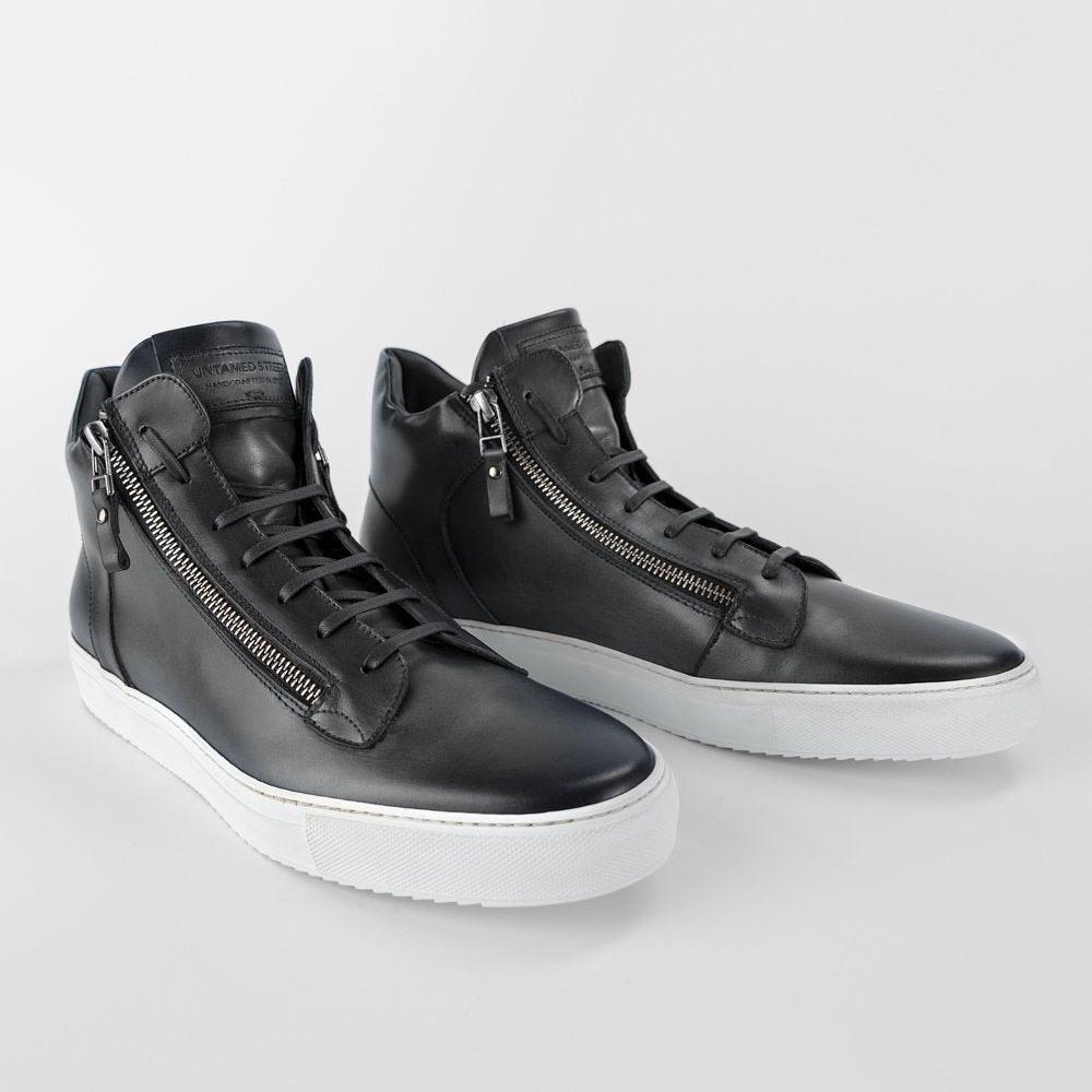 SOHO aluminium-grey patina high sneakers