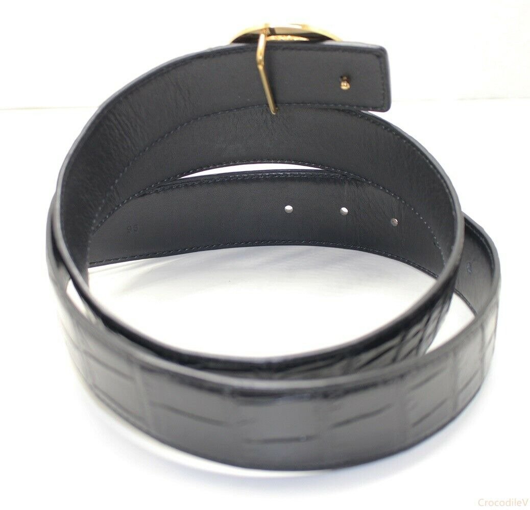 Men's Belt Genuine Crocodile Alligator Skin Leather Belt Handmade