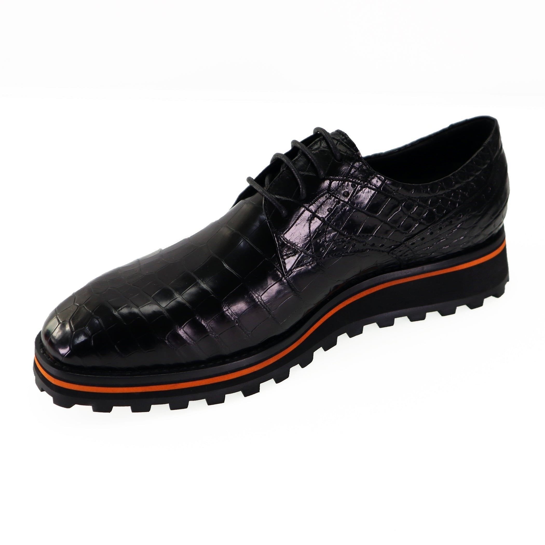 Men's Shoes Genuine Crocodile Alligator Skin Leather Handmade