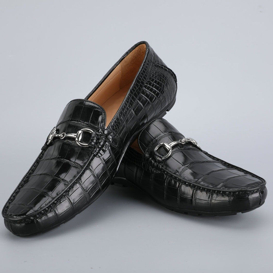 Men's Shoes Genuine Crocodile Alligator Skin Leather Handmade