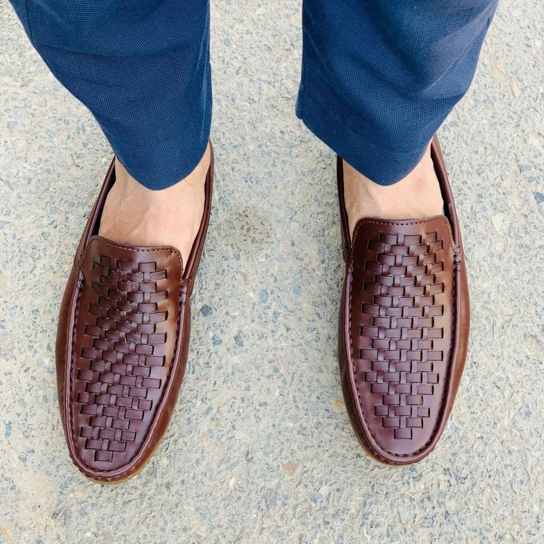 Handmade black loafer 0024