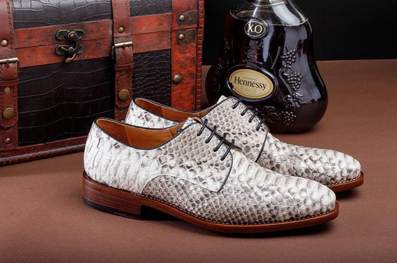 Business Snakeskin Shoes/Casual Python Skin Shoes for Men