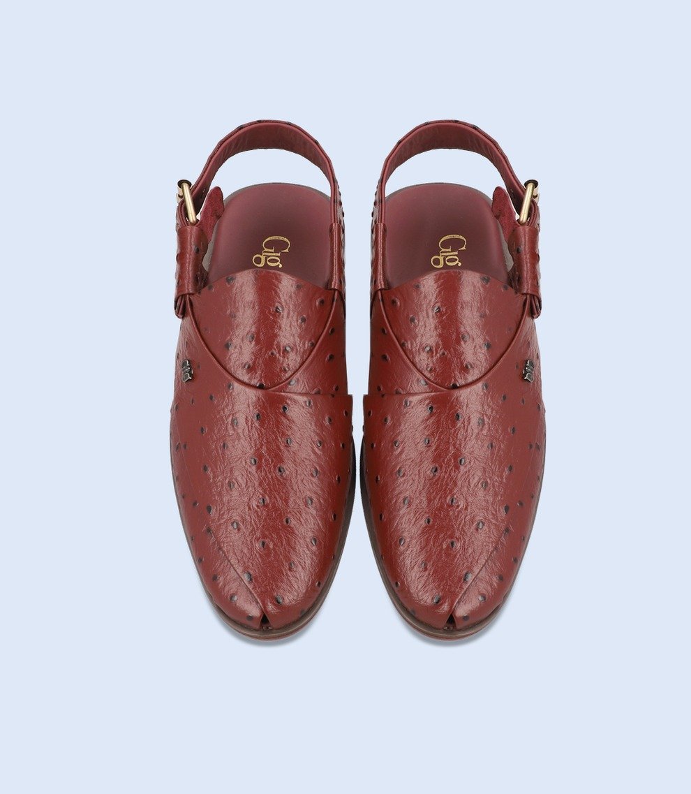 BURGNDY-Men Peshawari's Shoes