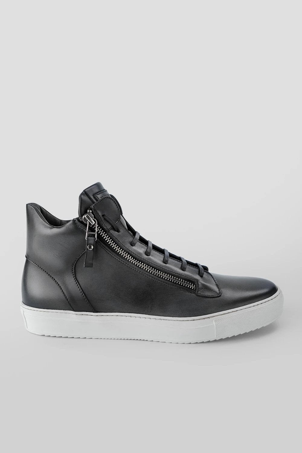 SOHO aluminium-grey patina high sneakers