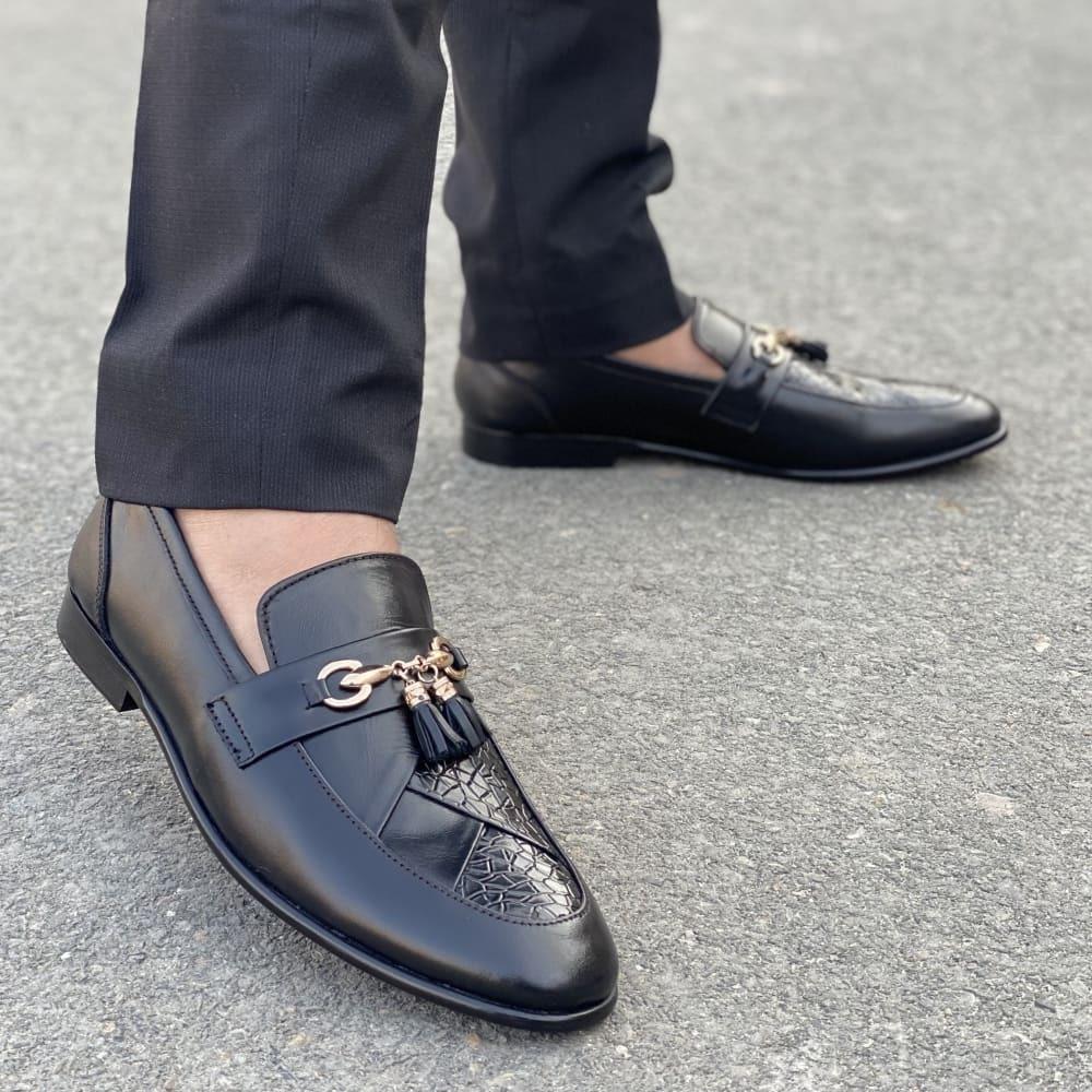 LE Pure Leather Handmade Unique Black-114