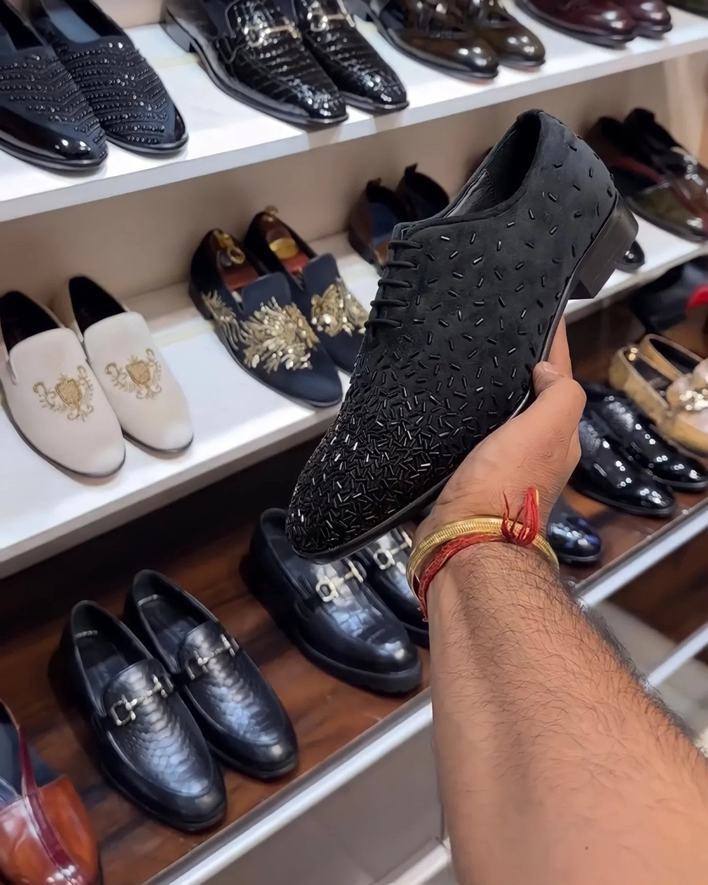 Italian Suede Whole-cut Oxfords