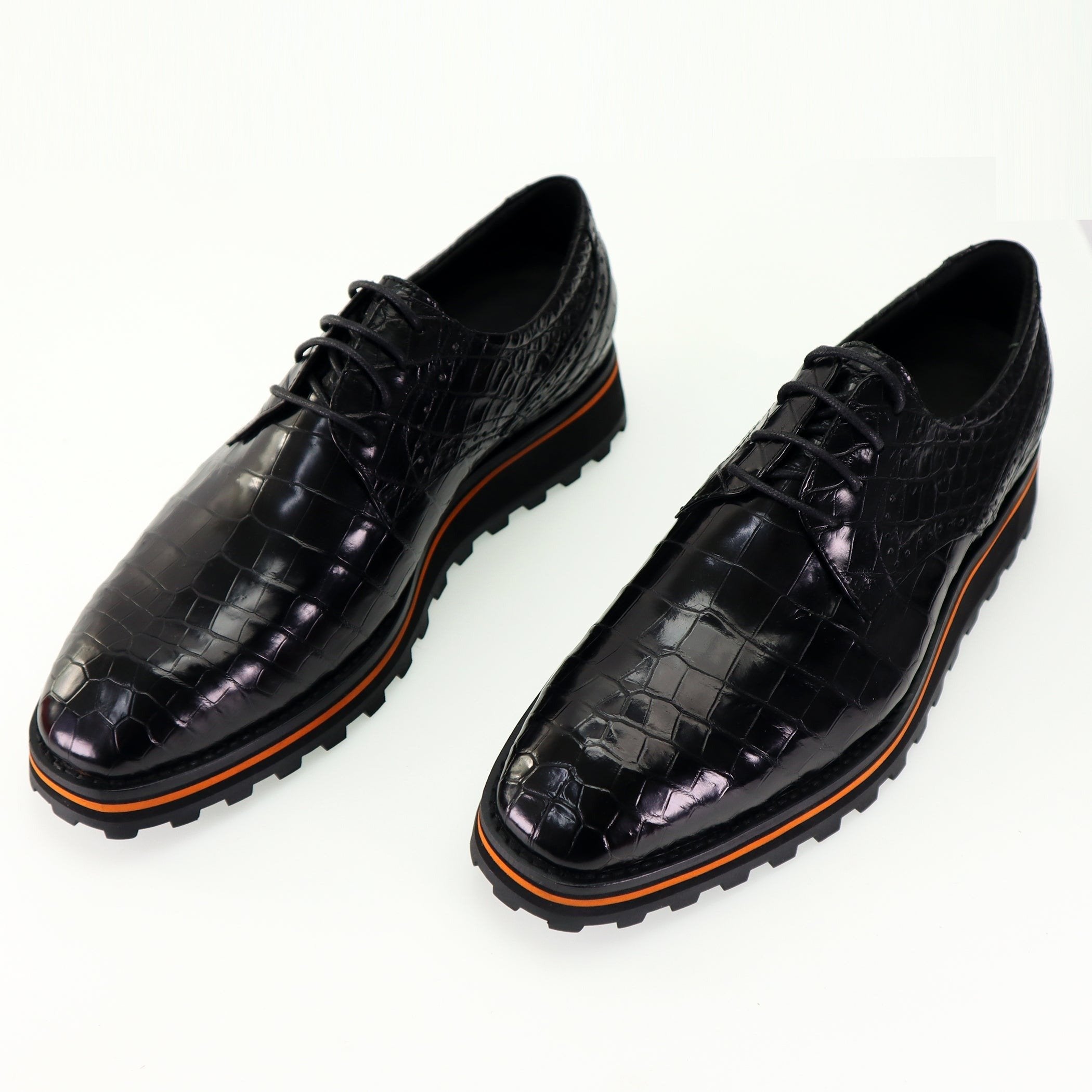 Men's Shoes Genuine Crocodile Alligator Skin Leather Handmade