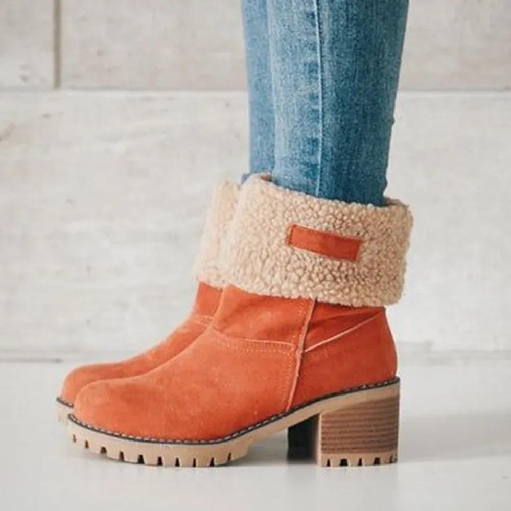 Women's Soft Waterproof Wool Lining Boots