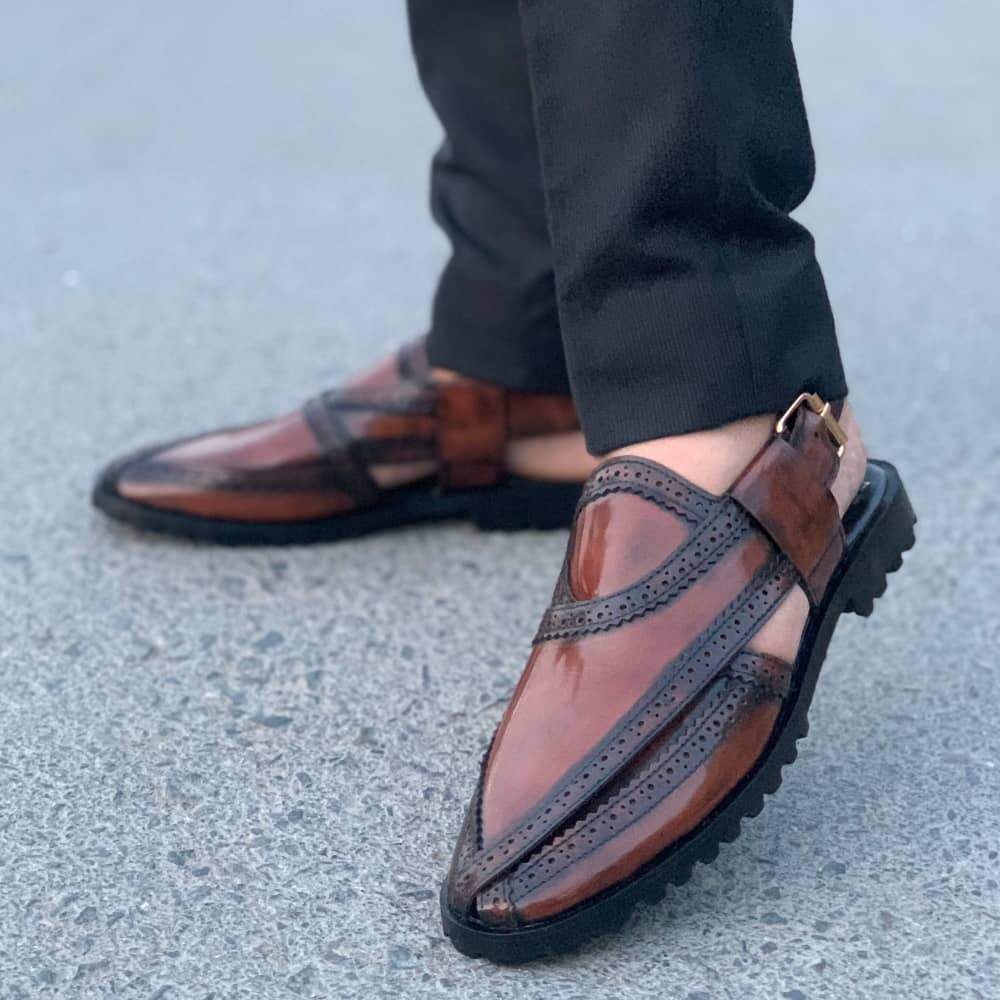 Pure Leather Handmade Glossy Mustard Nourozi S-0900