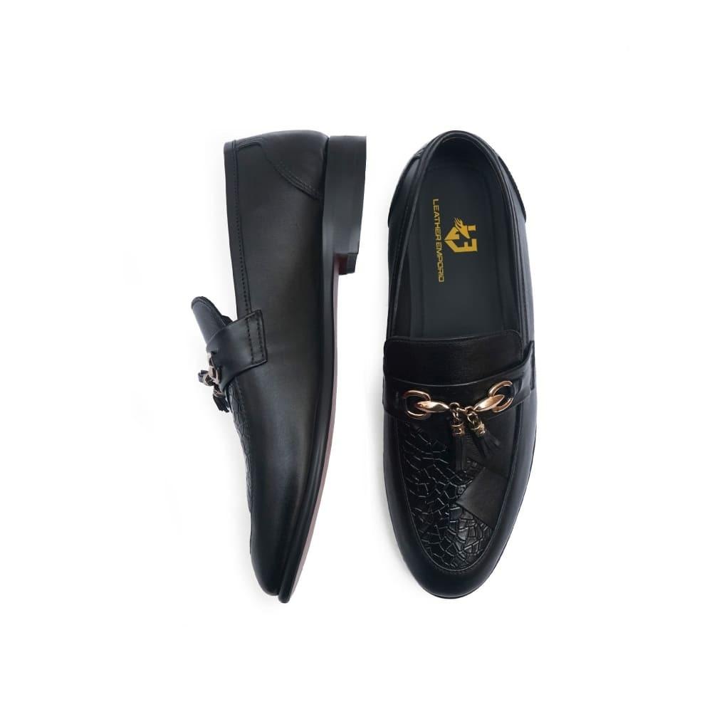 LE Pure Leather Handmade Unique Black-114