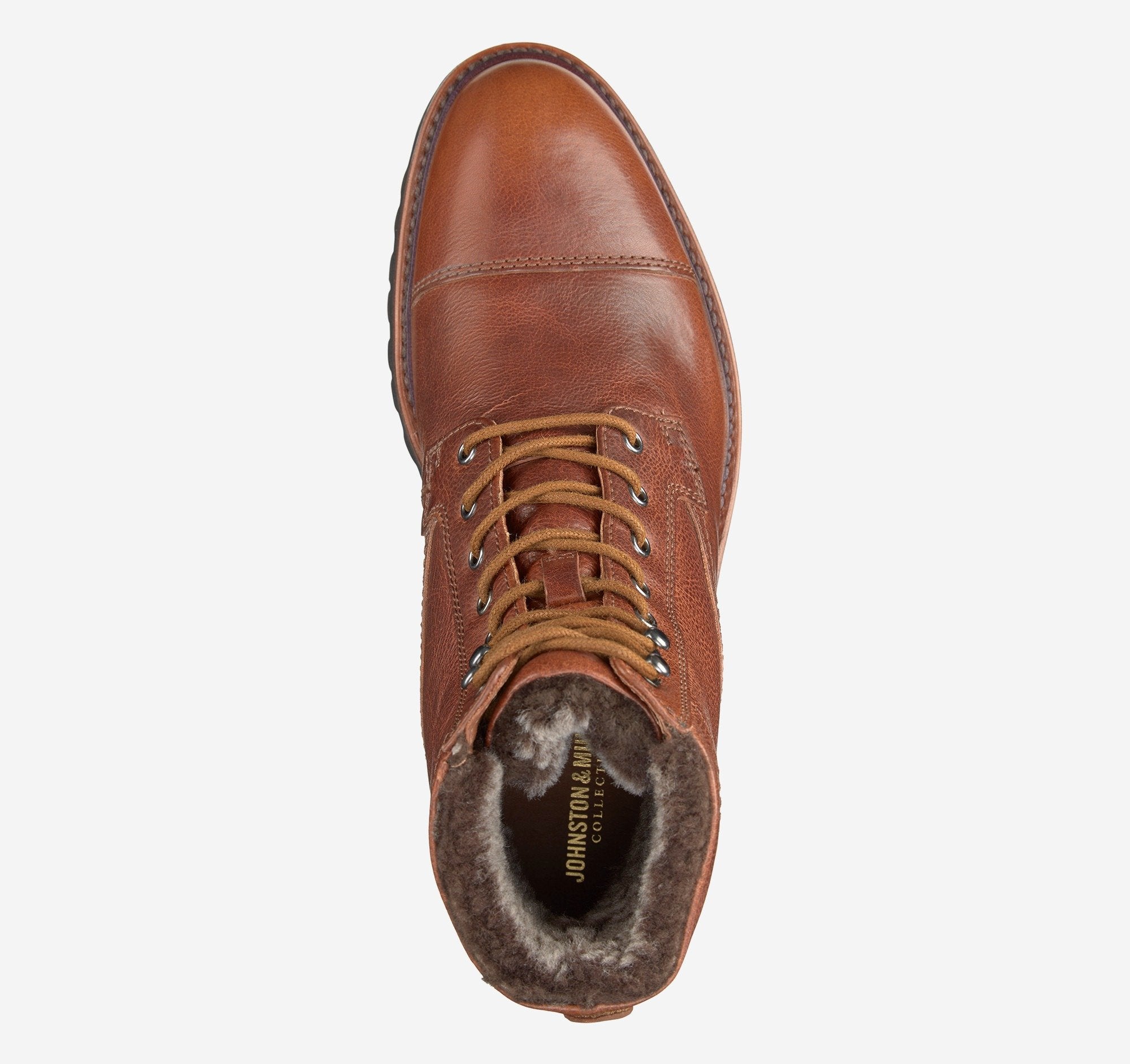 Dudley Lug Cap Toe Shearling Boot