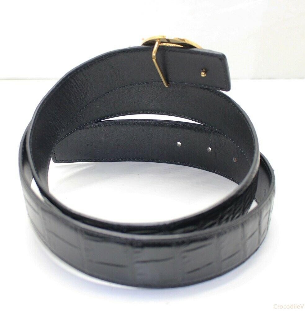 Men's Belt Genuine Crocodile Alligator Skin Leather Belt Handmade