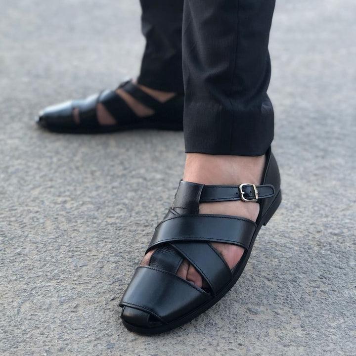 LE Pure Leather Handmade Cross Choco-311