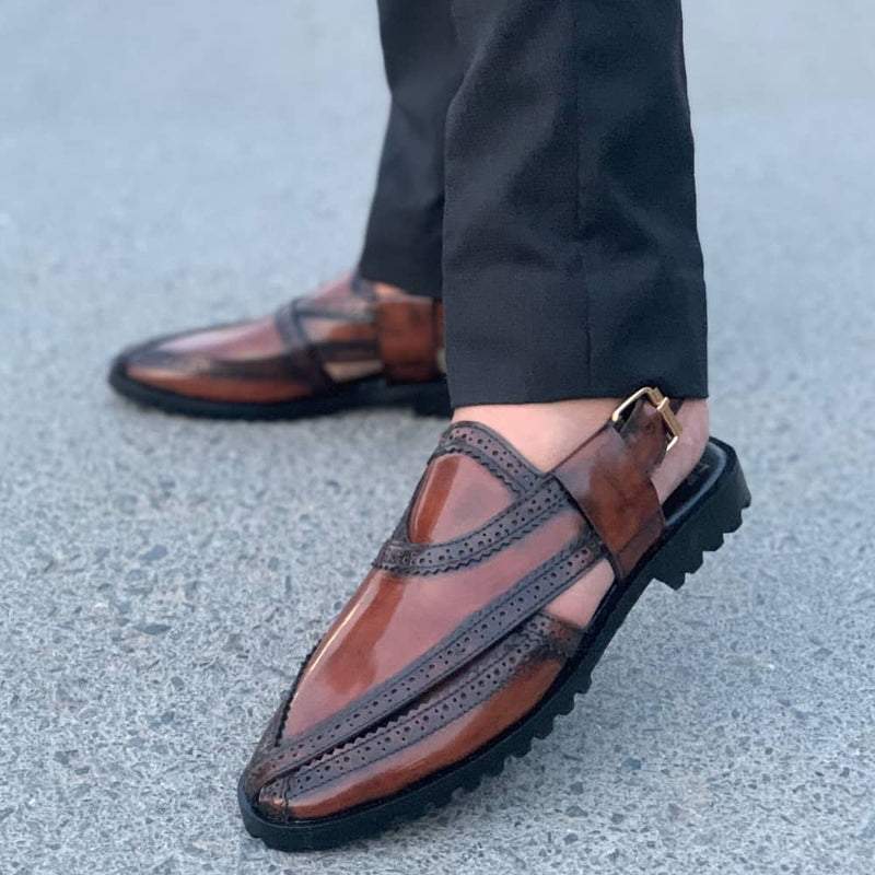 Pure Leather Handmade Glossy Mustard Nourozi S-0900