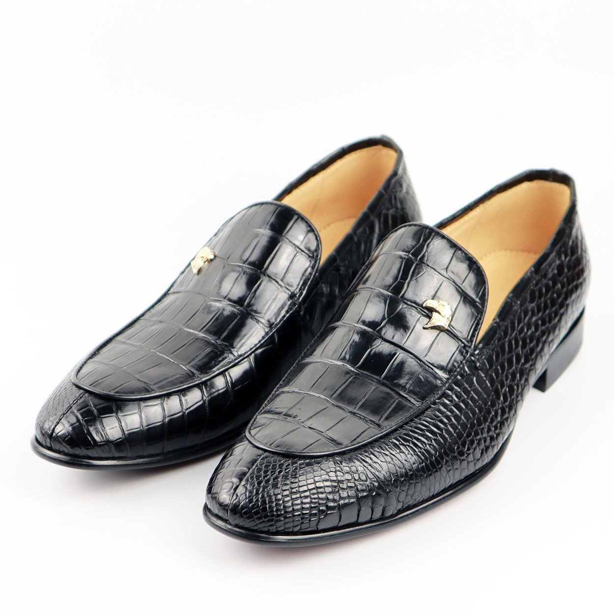 Men's Shoes Genuine Crocodile Alligator Skin Leather Handmade