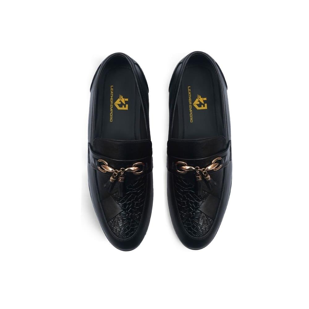 LE Pure Leather Handmade Unique Black-114