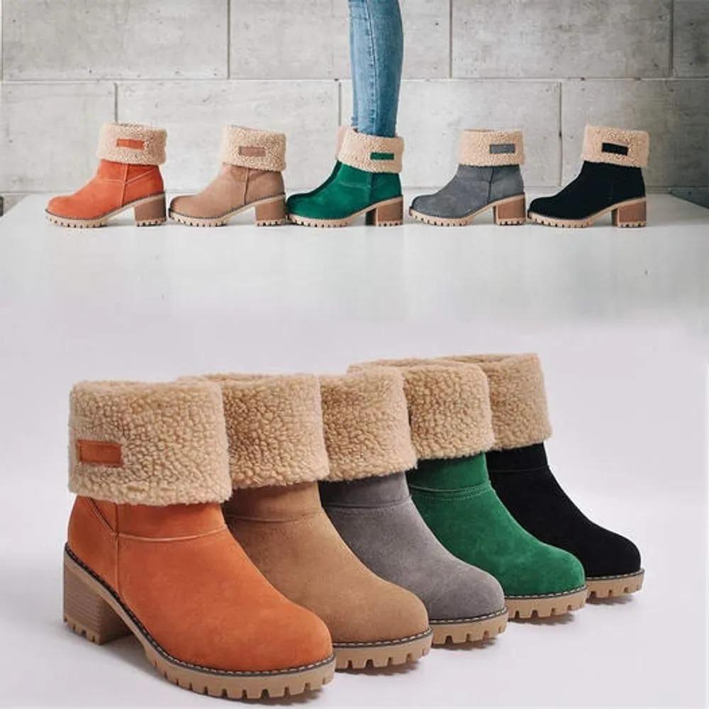 Women's Soft Waterproof Wool Lining Boots