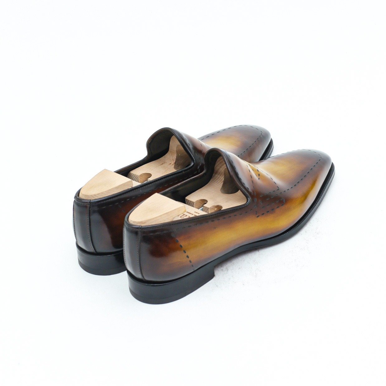 Burnished Gold Whole Cut Loafer