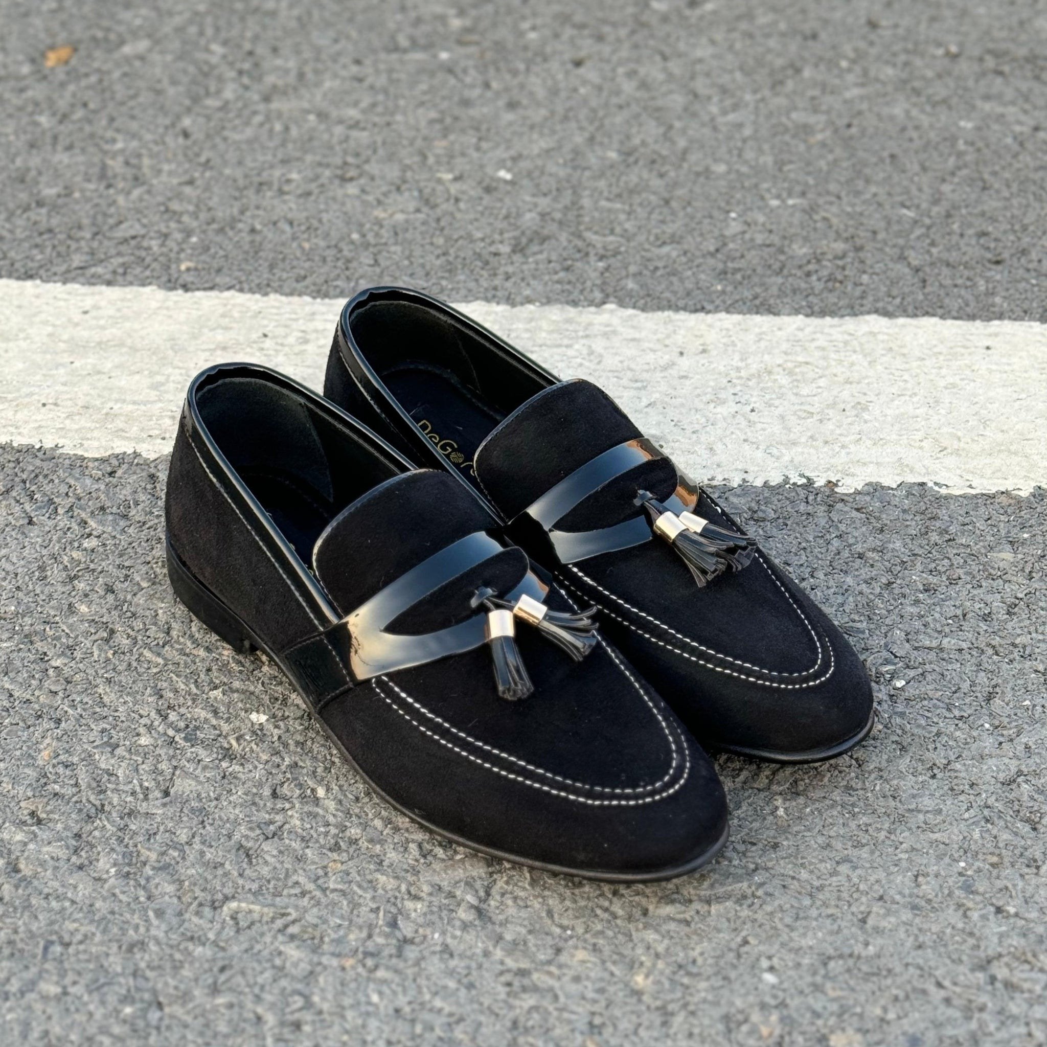 The Brocks Tussel Loafer- 2454 Black