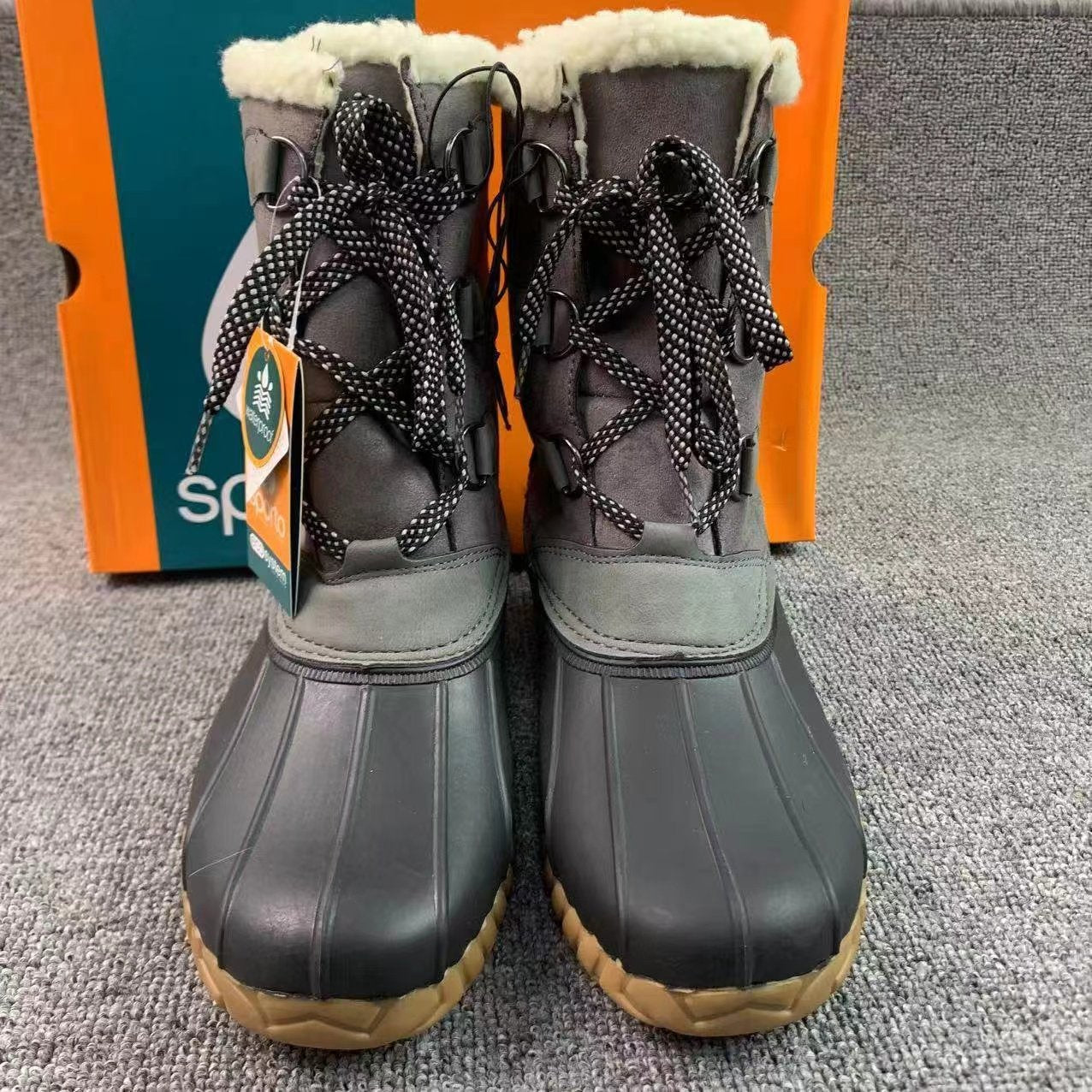 Outdoor Cold Anti-Slip Rain Padded Warm Mid-Calf Snow Boots-3