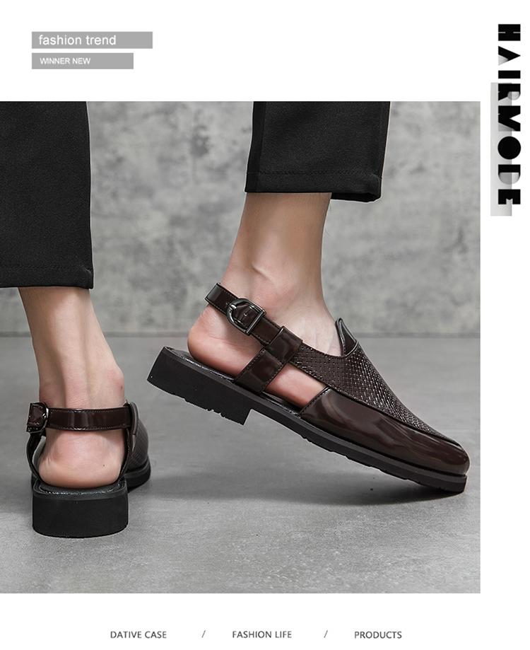 Breathable openwork business casual shoes