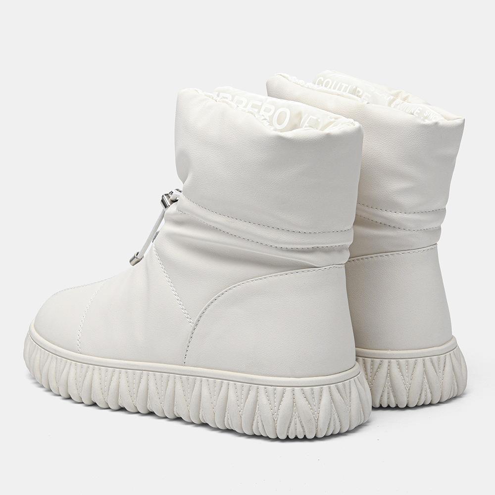 Women's Leather Padded Cotton Boots