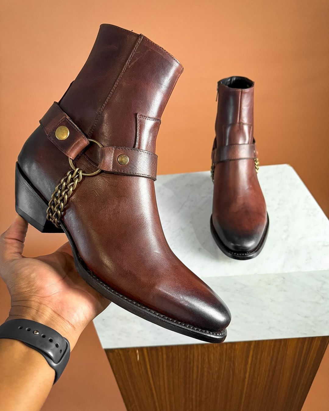 Men's Fashion Chain Boots