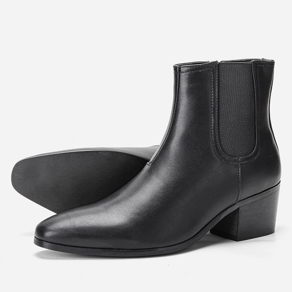 Men's Height Increasing Shoes Chelsea Ankle Boots