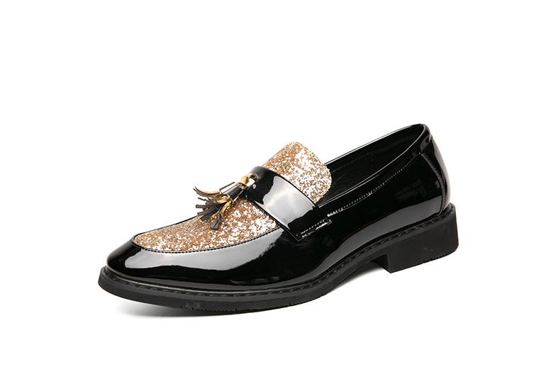 Sequined Chelsea Leather Boots