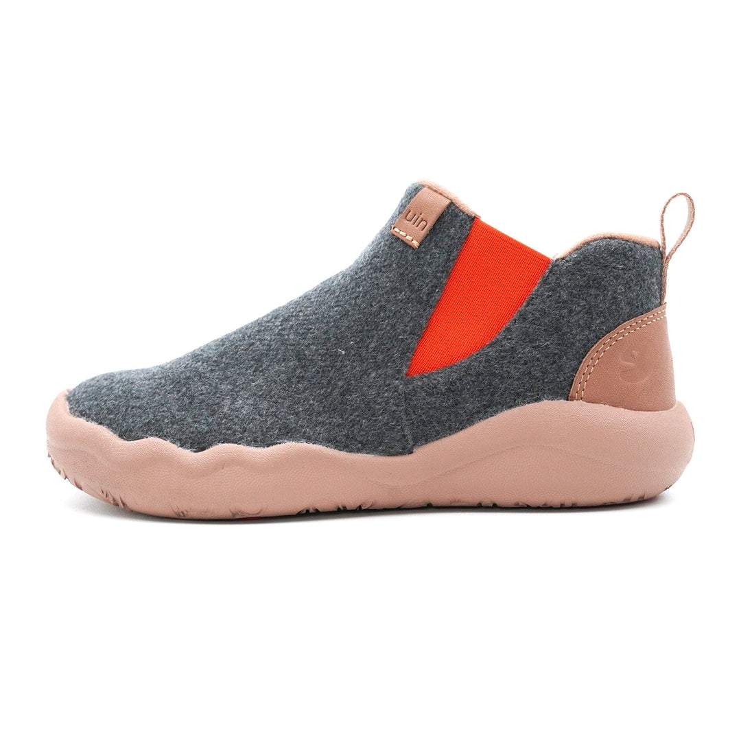 Grey wool outlet boots