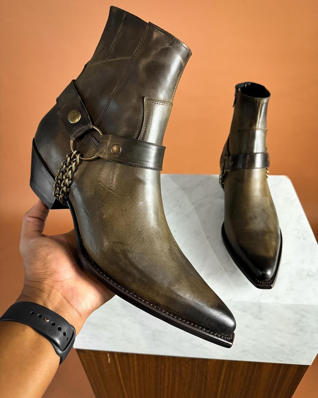 Men's Fashion Chain Boots