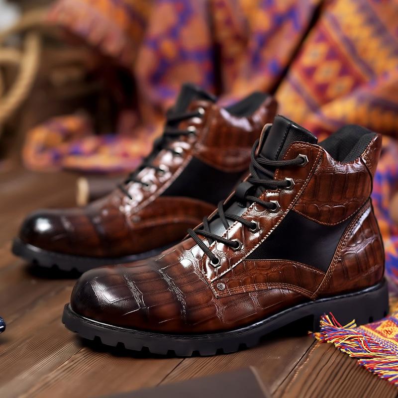 Fashion Men's Mid Boots Martin Boots
