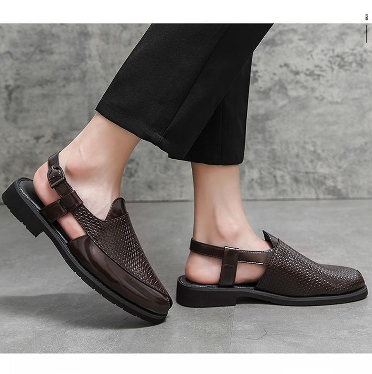 Breathable openwork business casual shoes