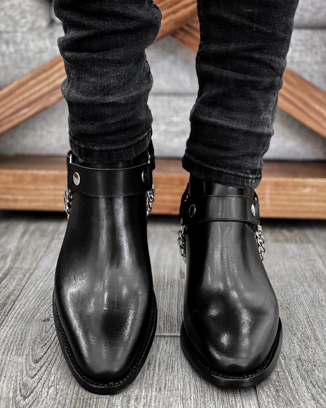Men's Fashion Chain Boots