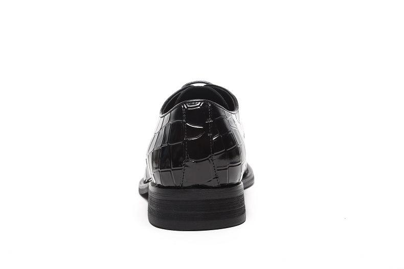 Crocodile Print Leather Men's Shoes Wedding