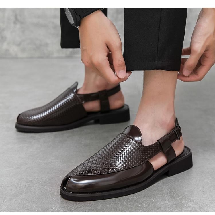 Breathable openwork business casual shoes
