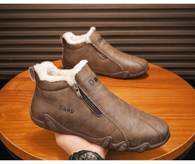 Men's Padded Leather Cowboy Boots