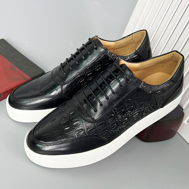 Crocodile Print Casual Board Shoes