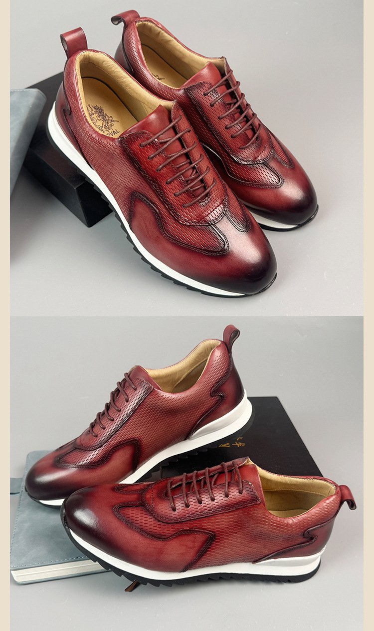 New Leather Retro Fashion Gump Shoes