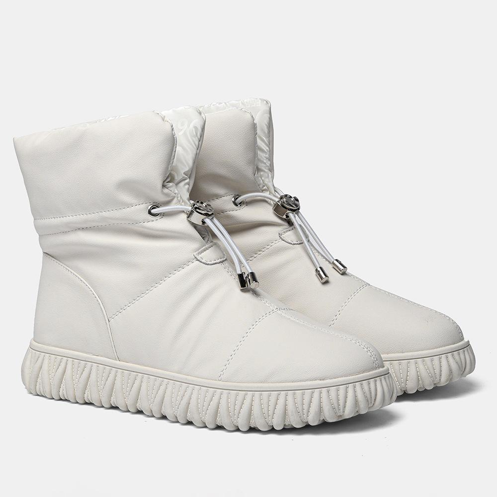 Women's Leather Padded Cotton Boots