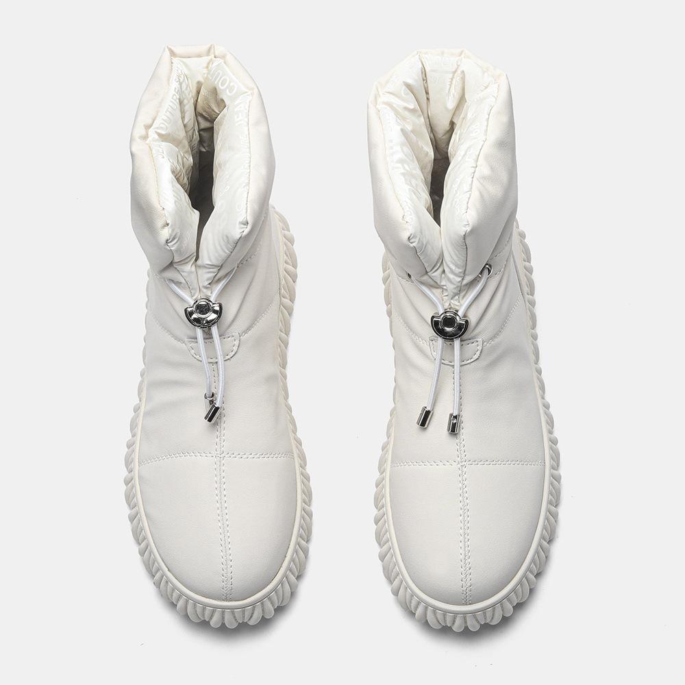 Women's Leather Padded Cotton Boots