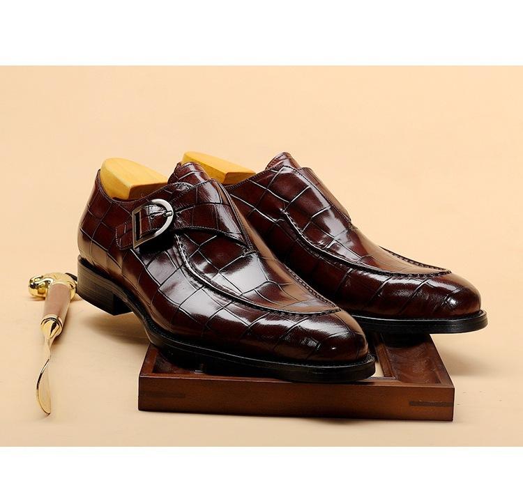 Men's Square Toe Buckle Munk Shoes(Two pairs free shipping)