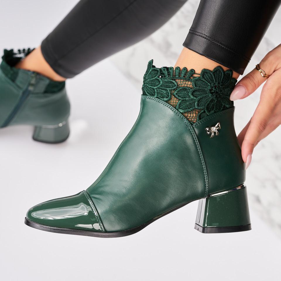 Lace-Stitched Little Bow Ankle Boots